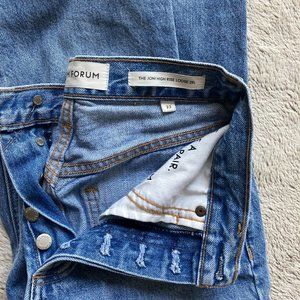 DENIM FORUM Joni high rise loose jeans 26L